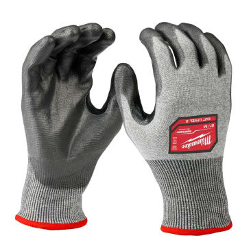 MILWAUKEE 48-73-8750 SML CUT LEVEL 5 HIGH-DEXTERITY POLYURETHANE DIPPED GLOVES