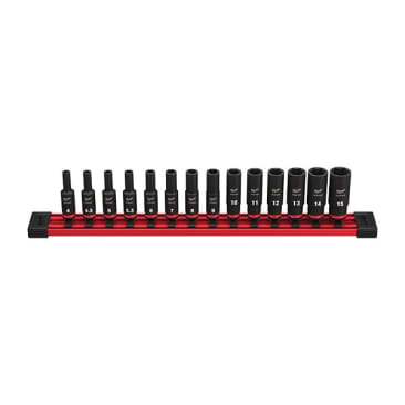 MILWAUKEE 49-66-7003 14PC SHOCKWAVE MTRC DEP SCKT SET