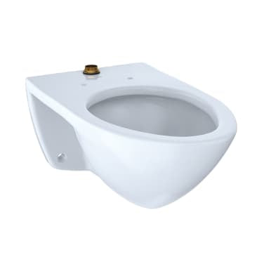 TOTO CT708U#01 COMMERCIAL WALL MOUNT ELONGATED TOP SPUD BOWL COTTON