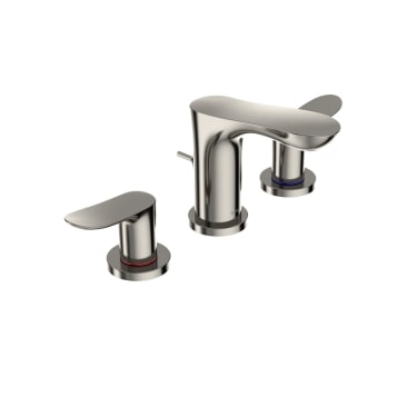 TOTO TLG01201U#PN GO 2HDL 8CC FAUCET 1.2 GPM WITH MECHANICAL POP-UP POLISHED NICKEL