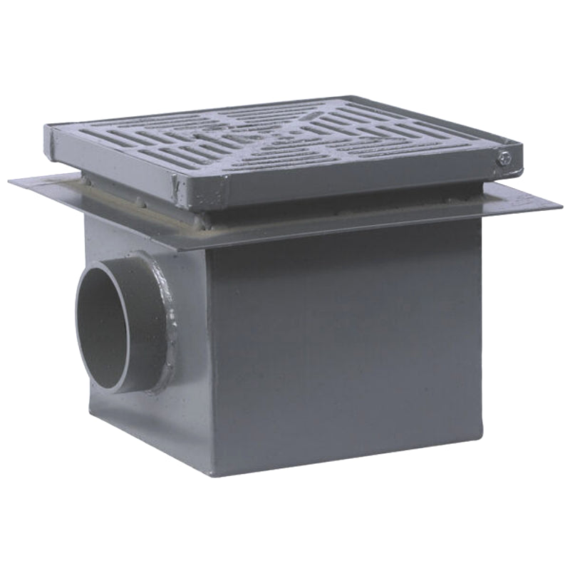 Watts FD-430 - Side Outlet Area Drain with Hinged Grate