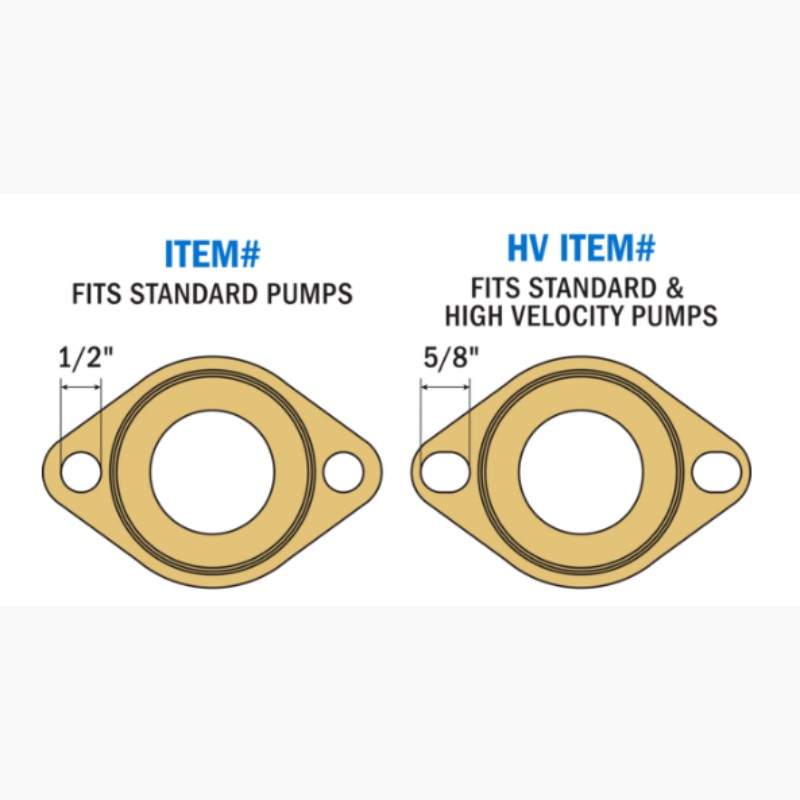 Webstone 3/4 SWT x Pump Flange, Full Port Brass Ball Valve H-50403