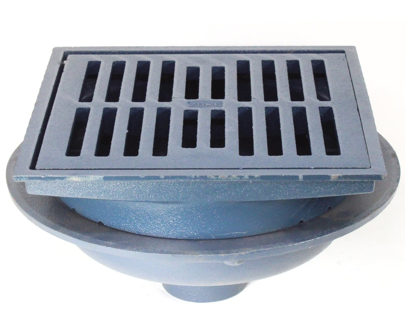 Zurn Z610-H 12" Square Heavy-Duty Floor Drain with Hinged Grate IMG 1