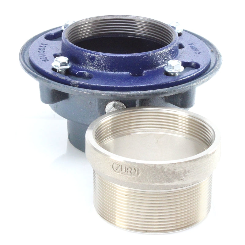 Zurn ZN415-S Floor Drain with Nickel Bronze Hub Funnel