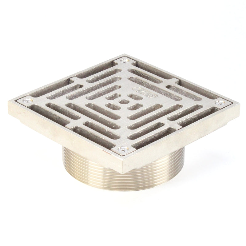 Zurn ZXN400-6H Heavy-Duty Square Nickle Bronze Floor Drains Strainer