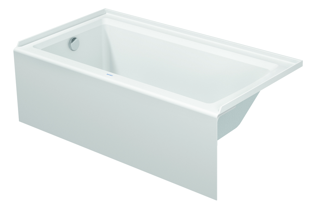 Duravit 700354000000090 ARCHITEC 60X32 WHITE TUB W/TILE FLG LH DRAIN