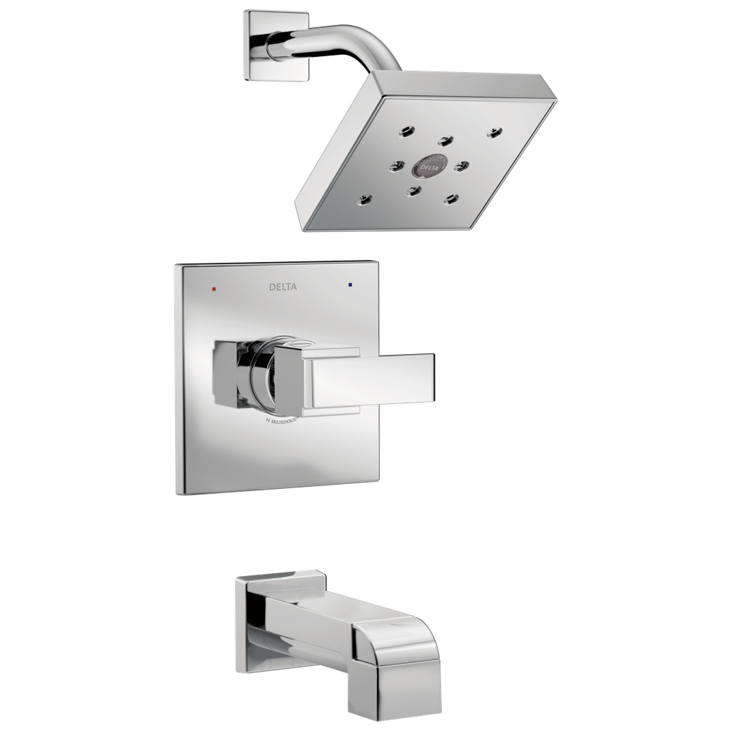 Delta T14467 Ara Tub/Shower Faucet Trim, Chrome, 2.0Gpm Head