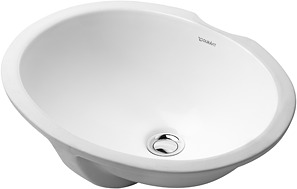 Duravit 0481460000 DUNE 16-3/4 WHITE OVAL VANITY BASIN 163/4 X 131/2