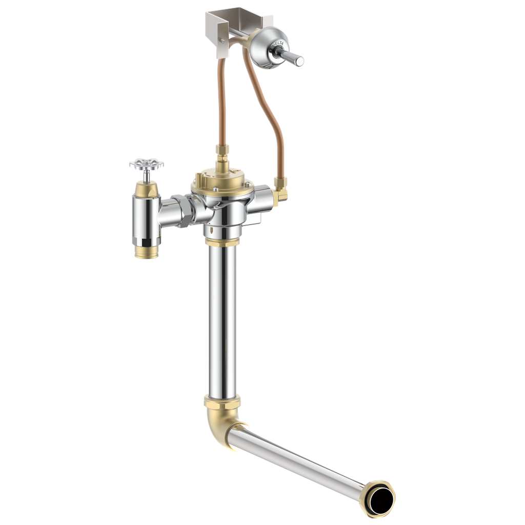 Delta 83T141 Commercial 81/83T: Flush Valve - Concealed Chrome Single Handle Lever