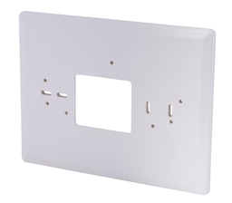 F61-2550 WHITE RODGERS WALLPLATE 7-5/8 W X 4-3/4" H WHITE FOR 1F80 SERIES THERMOSTATS EXCEPT BLUE MODELS C/W ADAPTER PLATE FOR