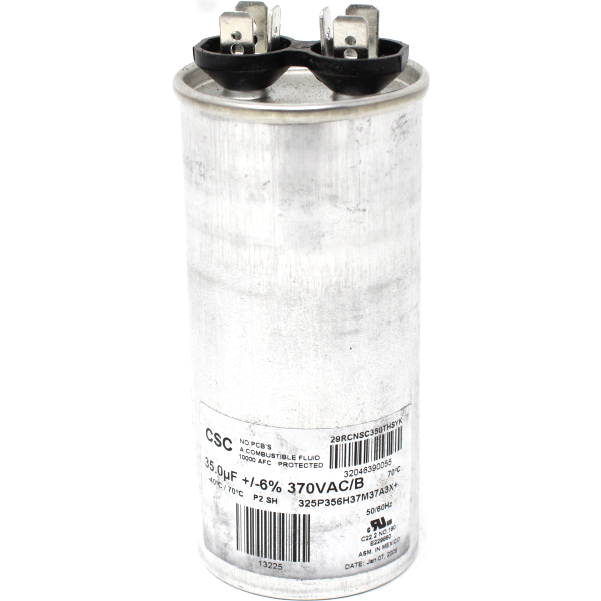 Coleman 02425860700 Round Single Run Capacitor, 35MFD, 370V