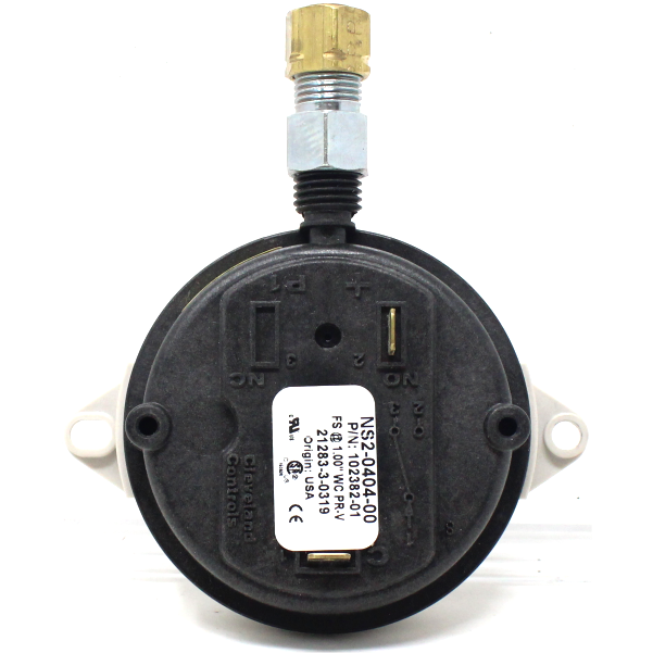 Thermal Solutions 102382-01 Combustion Air Flow Switch, Set at 1.0" W.C., On-Off / 2 stage unit