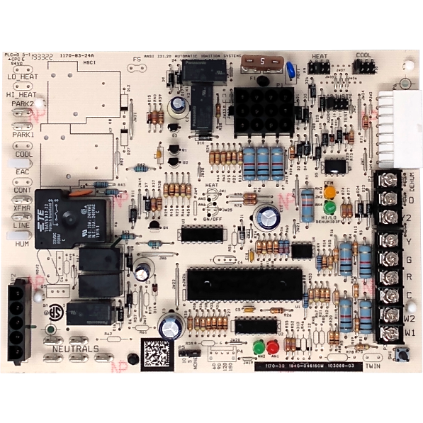 Armstrong Air 14Y53 Control Board - Alternate / Replacement Part Numbers: 607308-14, 1170-30, 1940-046160M, 103069-03