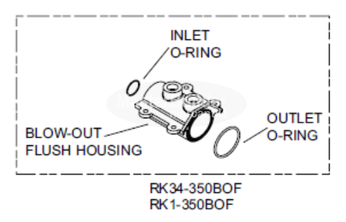 Zurn Wilkins RK1-350BOF Blow Out Fitting for 1-350XL 1" DCVA