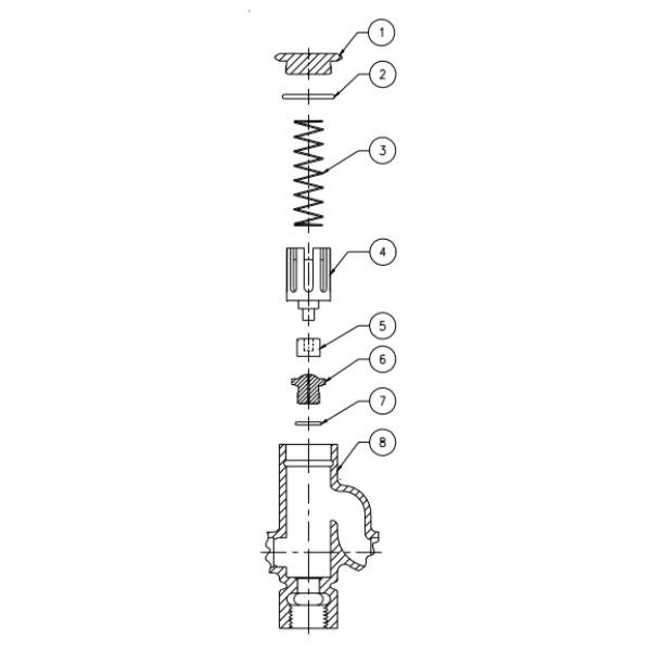 Zurn 66955-277-9 Z1022/Z1022-XL Sani-Gard Automatic Trap Primer Repair Kit (1999-PRESENT)