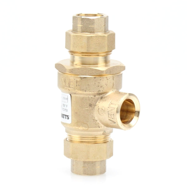 Watts 9DM3-1/2-M3 0061935 1/2" Bronze Dual Check Valve Backflow Preventer