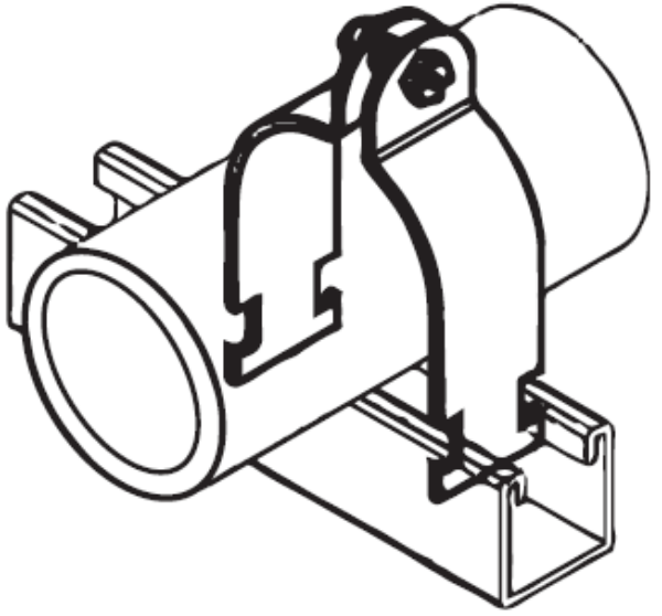 C-PORT Strut Clamp For Roof Support