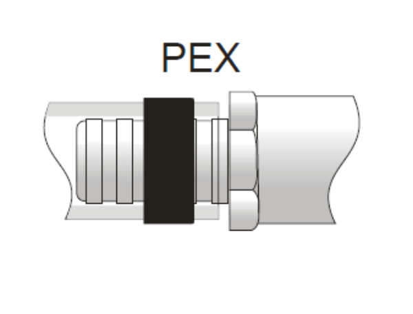 BMI 27504 Ultra Frost Free Wall Faucet with Vacuum Breaker, 4" Size, PEX x 1/2" Connection