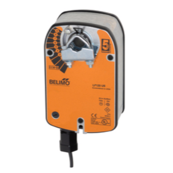 Belimo LF120 Damper Actuator, 35 in-lb [4 Nm], Spring Return, AC 120 V, On/Off