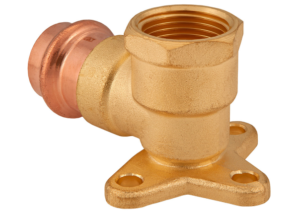 BMI 1/2" Wrot Copper Press-Fit PRFxF 90 Degree Dropear Elbow Brass Fitting Item 47399