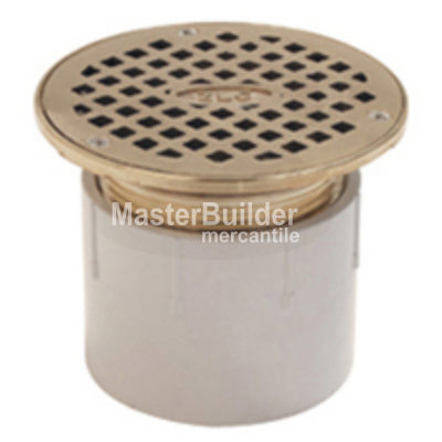 Zurn FD2210 Finished Floor Adjustable Floor Drain, Nickel Bronze Head and Secured Grate