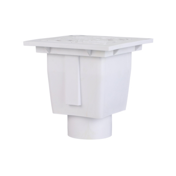 MIFAB FS520-30 8" Square x 6" Deep PVC Floor Sink