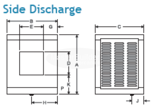 Phoenix FS350A Evaporative Cooler Side Discharge Frigiking Series