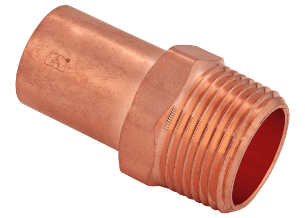 BMI 1/2" Wrot Copper Press-Fit FTGxMIPS Adapter Fitting Item 47884 