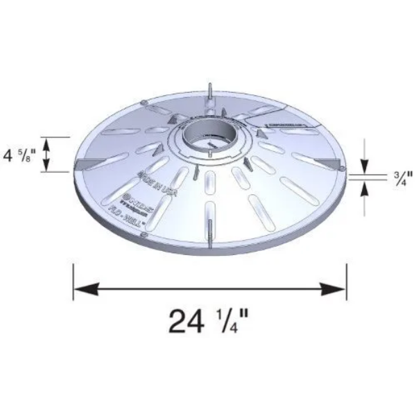 NDS FWAS24CWH 24" Diameter Flo-Well Cover