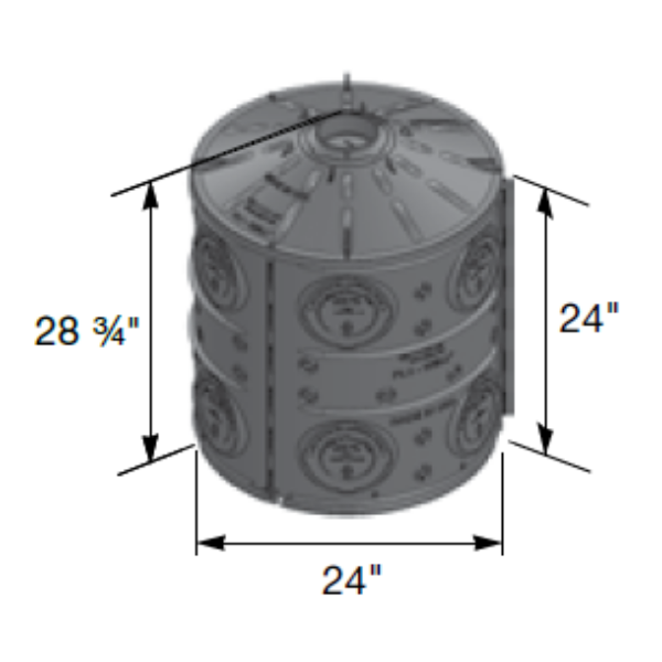 NDS FWAS24WH Flo-Well Kit, 50-Gallon Storm Water Capacity