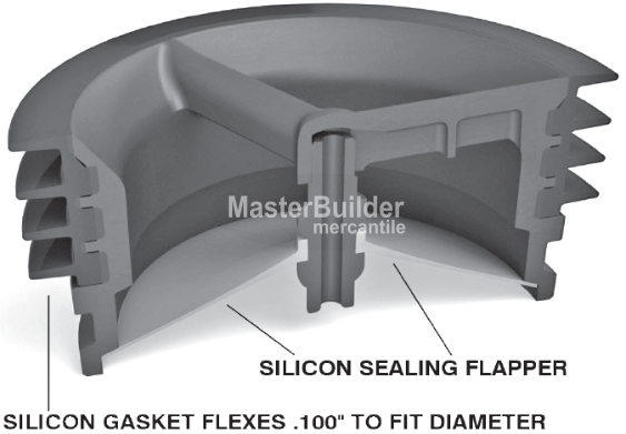 MIFAB MI-GARD-150 Floor Drain Trap Seal For 1-1/2" Pipe Size