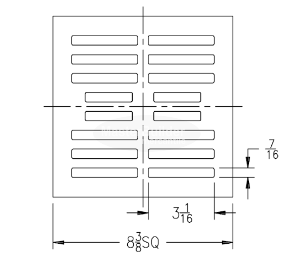 Zurn P513-GRATE-USA Z513 / Z609 Replacement Floor Drain Grate (566530081)