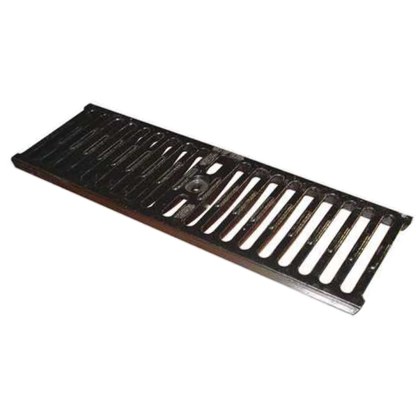 Zurn P6-BDC 6" Wide Black Acid Resistant Ductile Iron Slotted Grate Class C