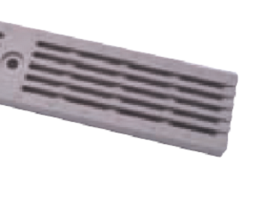 Zurn P6-HPP 6" Wide Heel-Proof Linear Slotted HDPE Grate Class A Light Gray