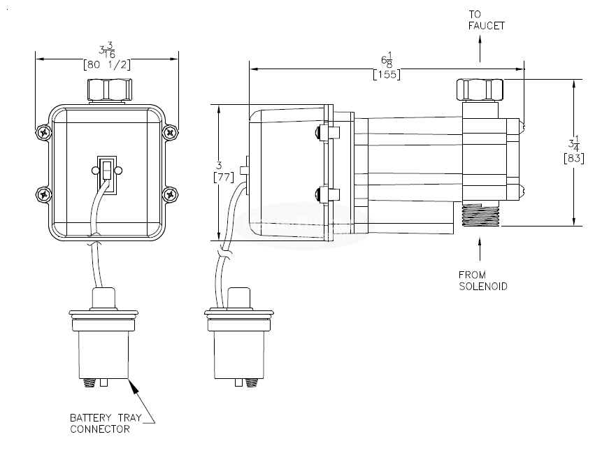 Zurn P6900-GEN EcoVantage® Sensor Faucet Hydroelectric Generator Kit