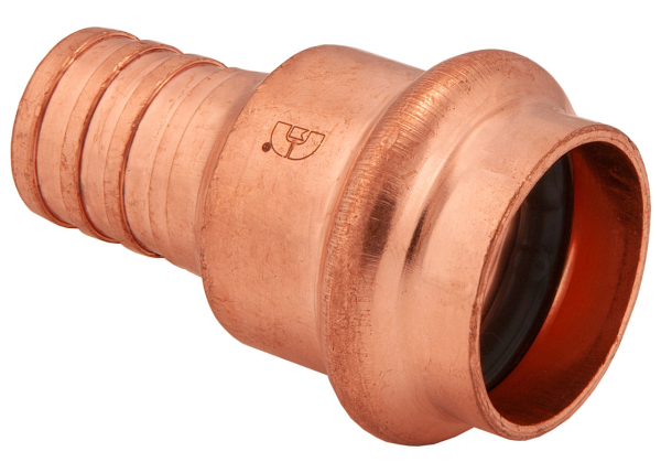 BMI 1/2" Wrot Copper Press-Fit PRFxPEX Adapter Fitting Item 47944 