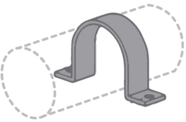 C-PORT Pipe Strap Clamp For Roof Support