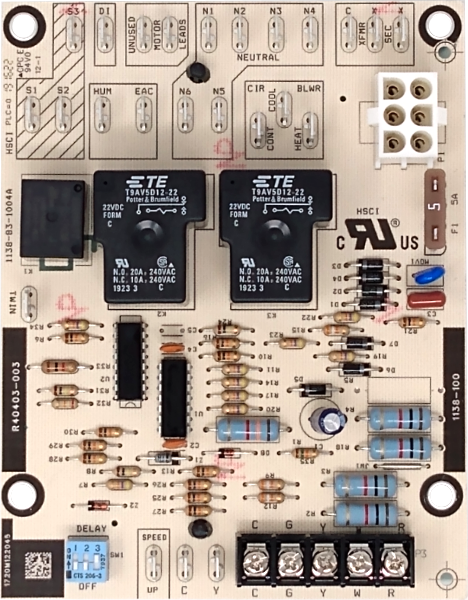 Lennox R40403-003 Furnace Control Circuit Board - Alternate / Replacement Part Numbers: R40403-001, R40403-002, 20054501, 20054502, ST9120C 2010, 1138-83-1002A