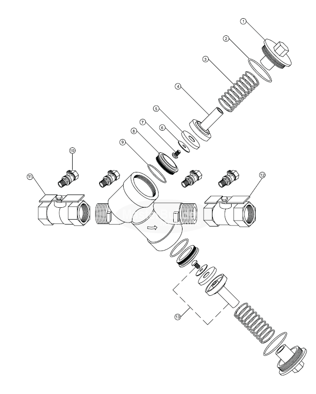 Zurn Wilkins RK114-950XLR Rubber Repair Kit for 950XL Series