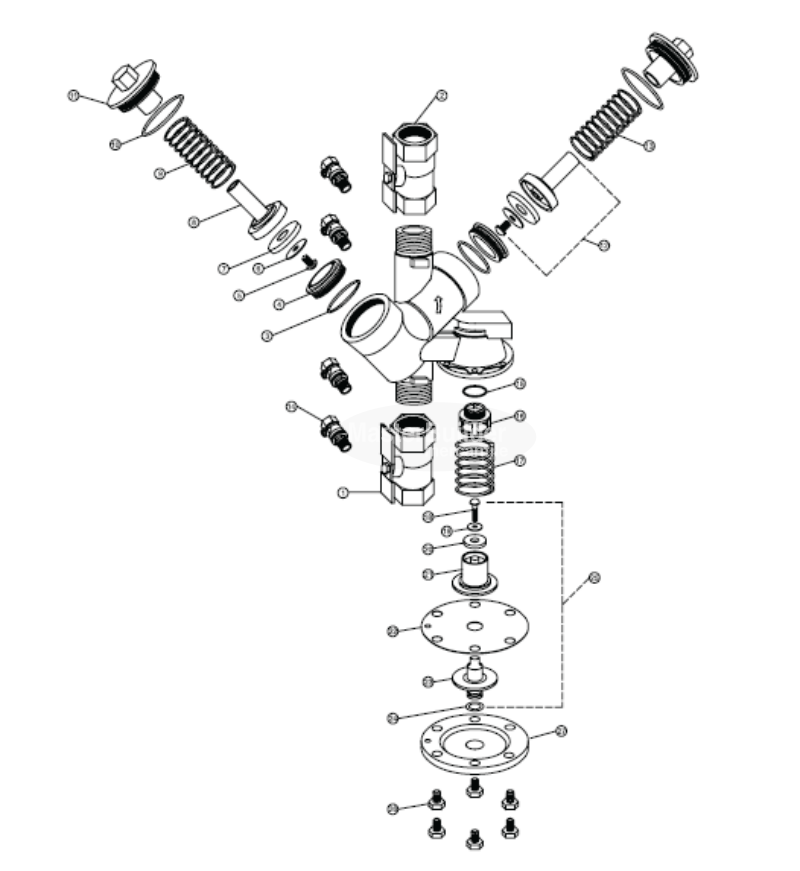 Zurn Wilkins RK114-975XLR Rubber Repair Kit for 975XL Series