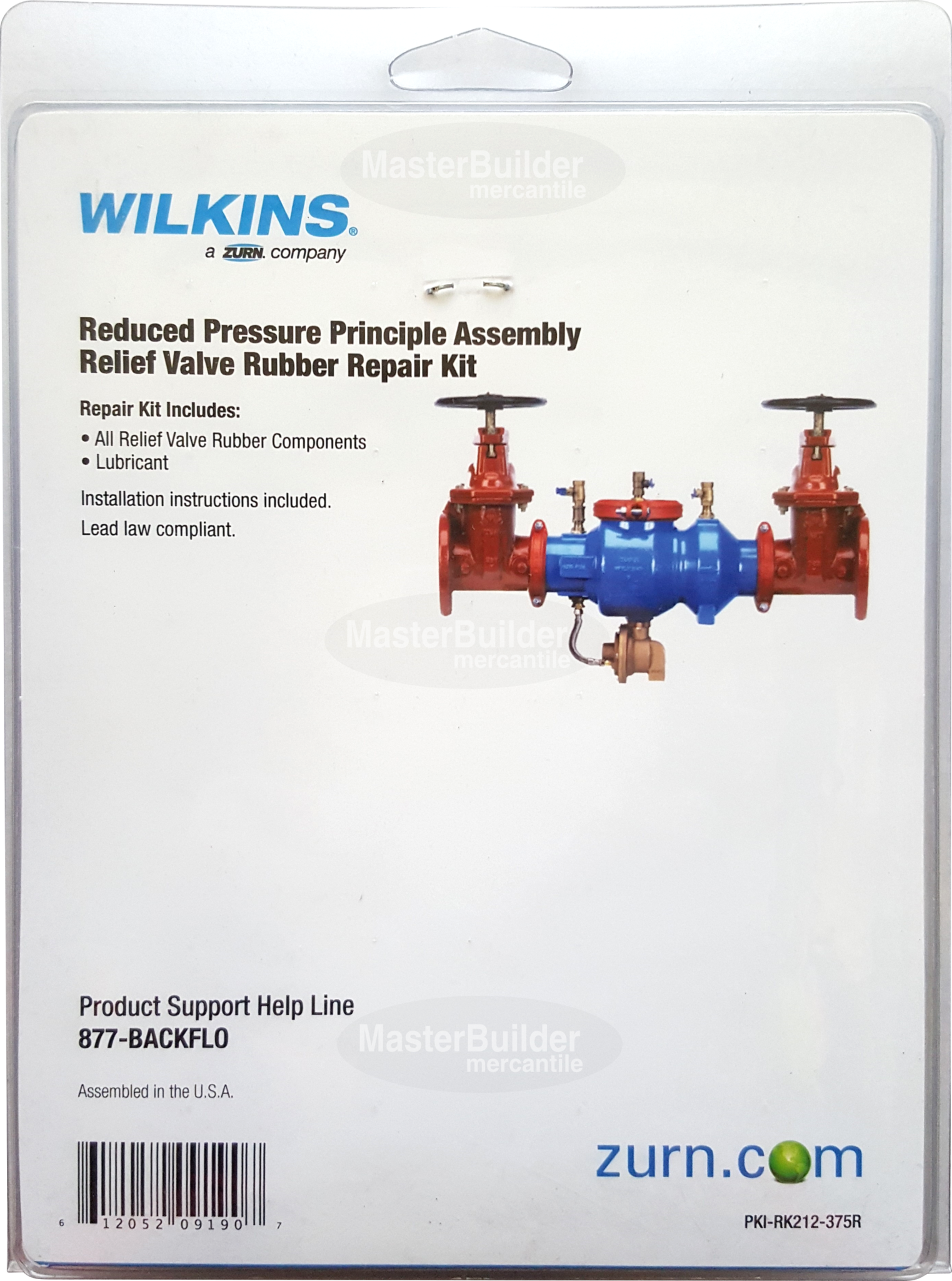 Zurn Wilkins RK212-375R Relief Rubber Repair Kit