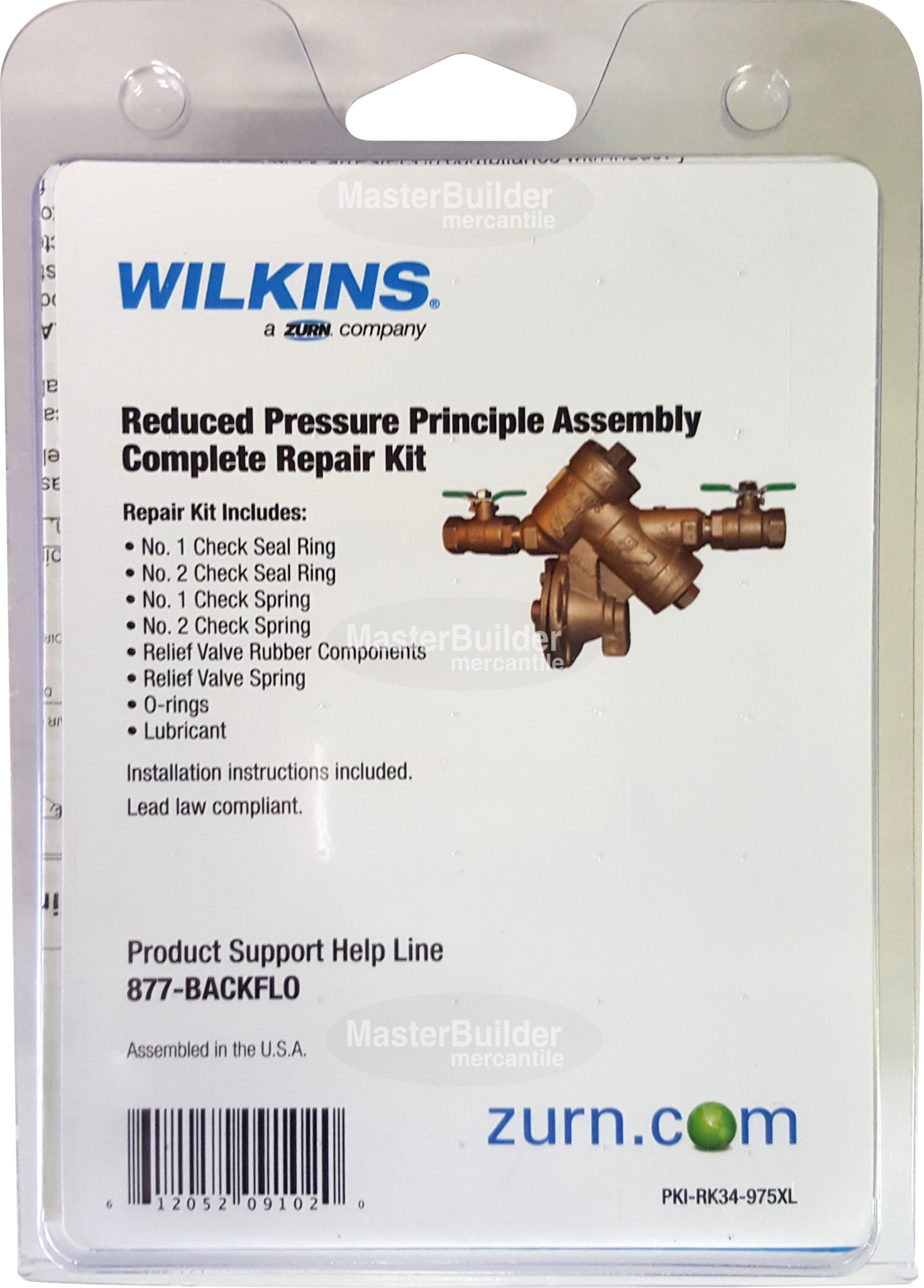 Zurn Wilkins RK34-975XL Complete Repair Kit