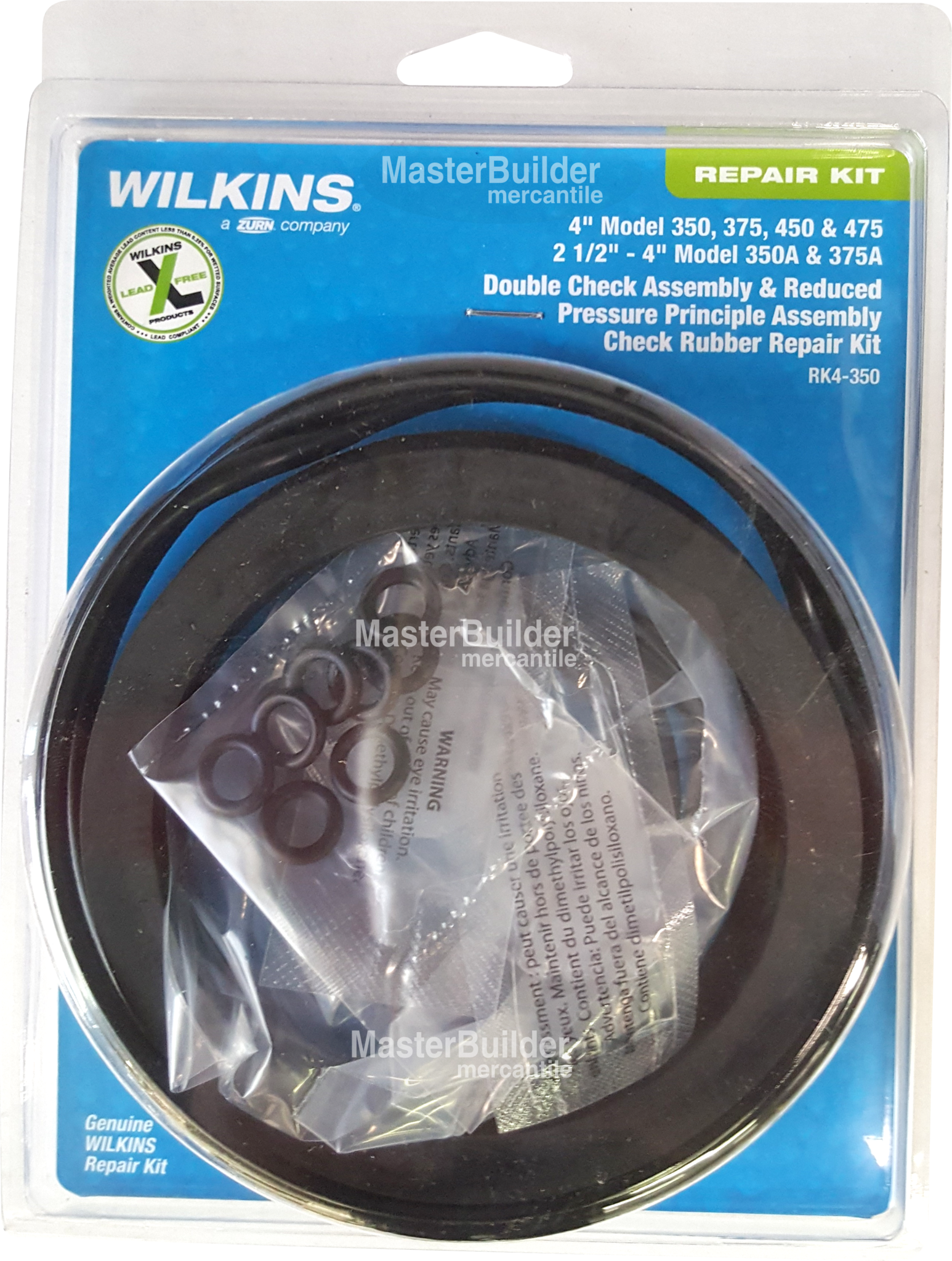 Zurn Wilkins RK4-350 Check Rubber Repair Kit