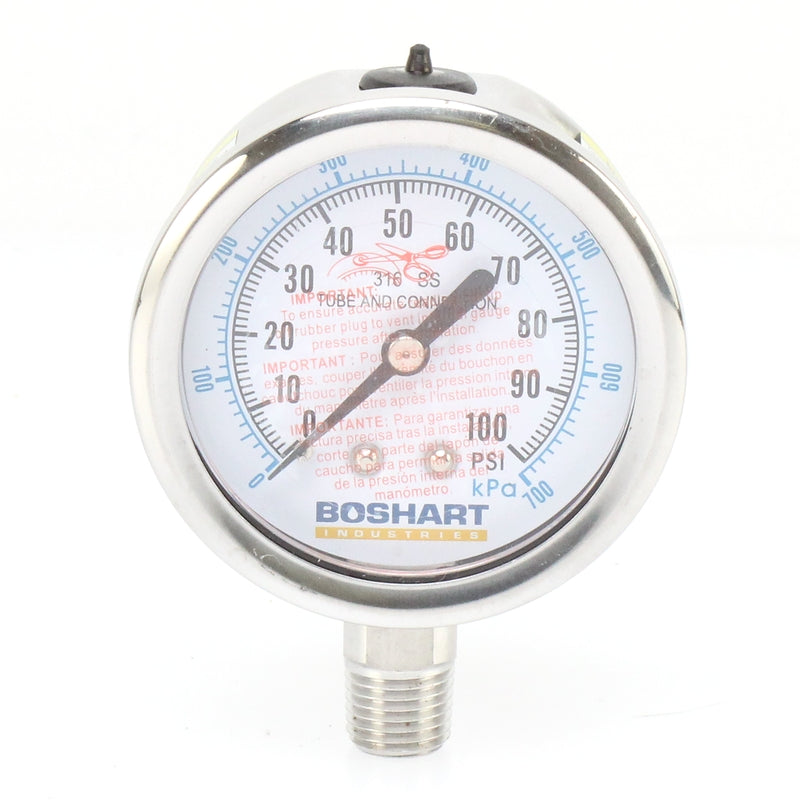 Boshart TFP-ST252UJ24 Tank Tee Package - 304 SS Union