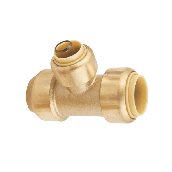 BMI 1-1/2" Brass Push-Fit Tee Fitting Item 38408