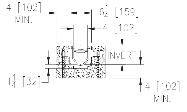 Zurn Z886-8615 6-1/4" Wide x 80" Long Presloped HDPE Perma-Trench Drain Channel #15 Section