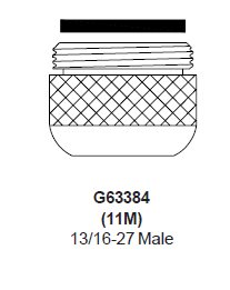 Zurn G63384 (11M) Single Screen Outlet Aerator Male