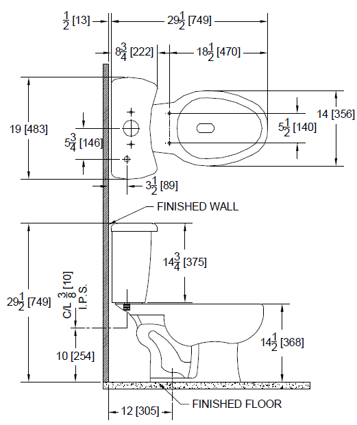 Zurn Z5530 1.6 GPF Elongated, Siphon Jet Two-Piece ToiletZurn Z5530 1.6 GPF Elongated, Siphon Jet Two-Piece Toilet