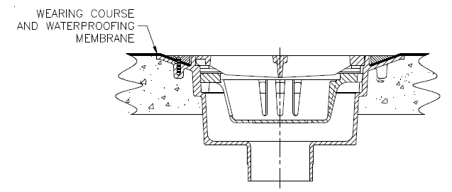 Zurn Z535 Drenaje de estructura de estacionamiento de aluminio de alta resistencia (cumple con CSA S413M)