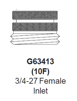 Zurn G63413 (10F) ¾” Garden Hose Outlet Areator
